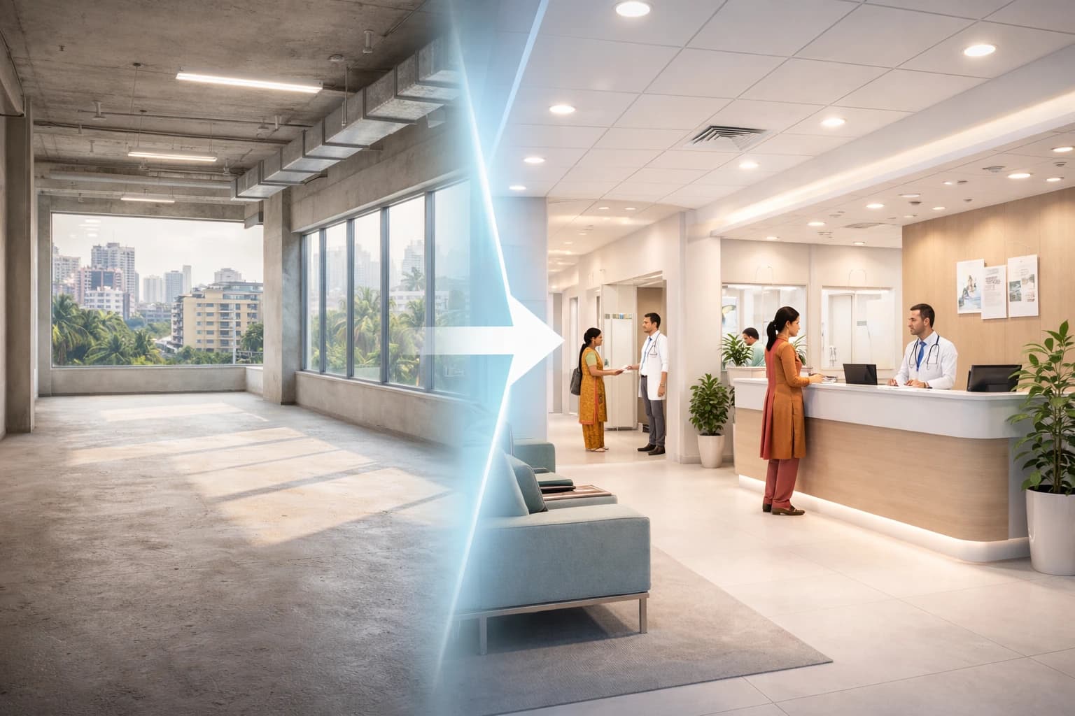 Modern medical facility interior